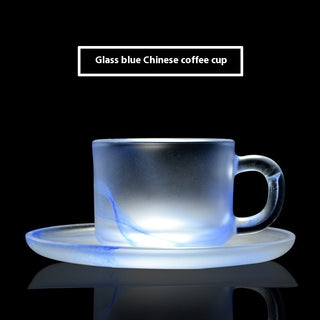 Buy blue-glaze Glass Coffee Cup Crystal Coffee Appliance