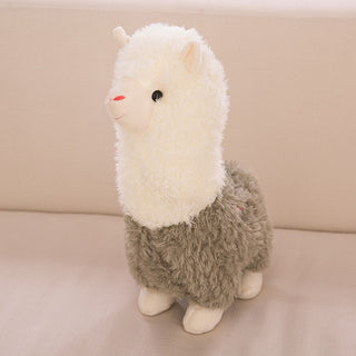 Buy green Creative Animal Toy Sheep Cashmere Wool Pillow Doll Cute Dolls Doll Birthday Gift Horse Alpaca