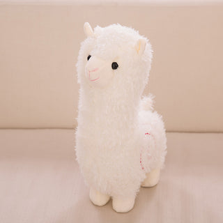 Buy white Creative Animal Toy Sheep Cashmere Wool Pillow Doll Cute Dolls Doll Birthday Gift Horse Alpaca