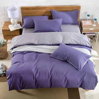 Buy smoky-purple Brushed plain bedding