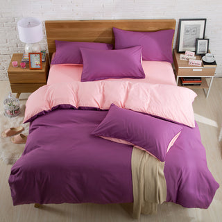 Buy plum-jade Brushed plain bedding