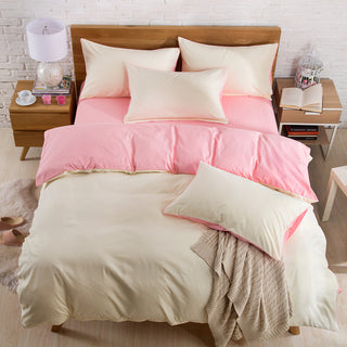 Buy milk-white Brushed plain bedding