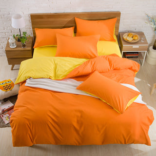 Buy bright-orange Brushed plain bedding