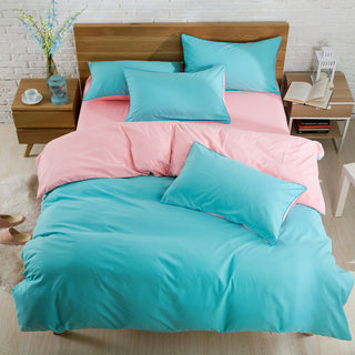 Buy dark-green Brushed plain bedding