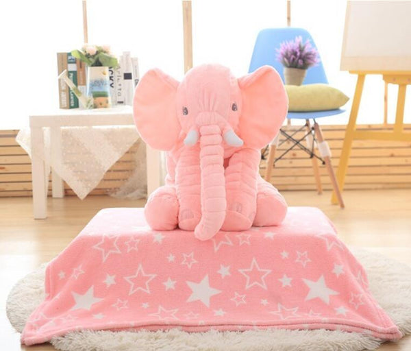 Children's Soothing Elephant Plush Toy Pillow