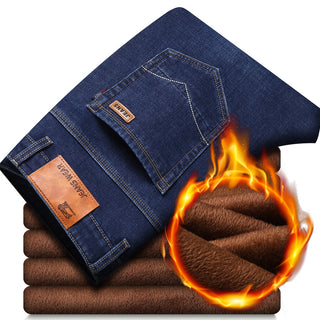 Buy blue-8010a Thickened Warm And Velvet Casual Men&#39;s Jeans