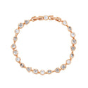 Affordable Luxury Style Korean Fashion Exquisite Full Diamond Geometric Bracelet