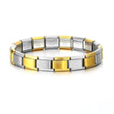 Titanium Steel Vacuum Real Gold IP Plating Watch Band Chain