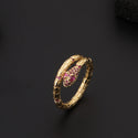 Cool Style Creative Personality Snake Ring Female Color Zircon Opening