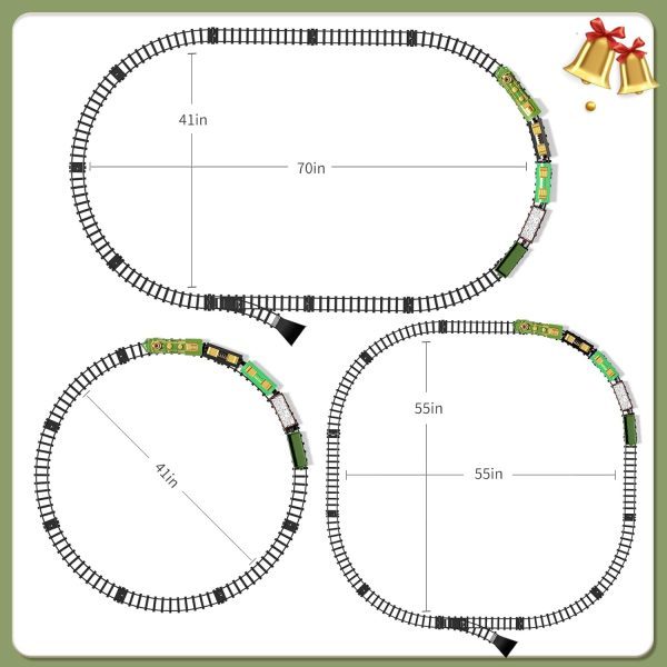 Classical Train Track Electric Lamplight Music Track Train Toy Suit