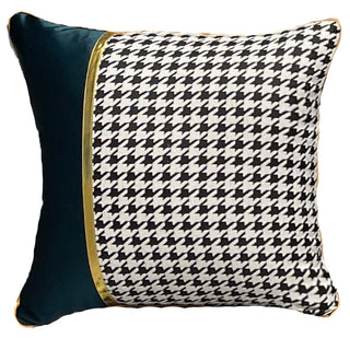 Buy green-square-pillow-a Houndstooth Sofa Cushion Light Luxury Style Four General Purpose