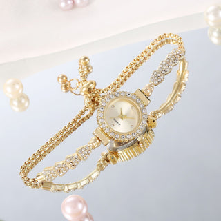 Buy yellow Fashion Luxury Women&#39;s Watch Gold Fine Strap Ladies Watch For Bracelet Female Wrist Watch Women Clock Relojes Fashion Jewelry