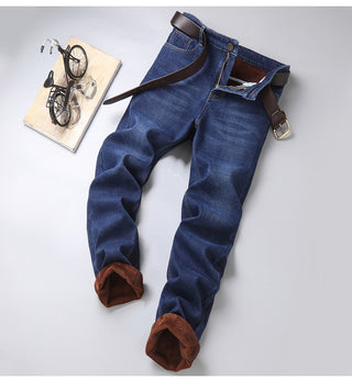 Thickened Warm And Velvet Casual Men's Jeans