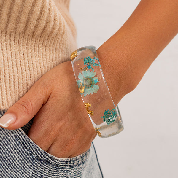 Transparent Bracelet Wide Acrylic Bracelet