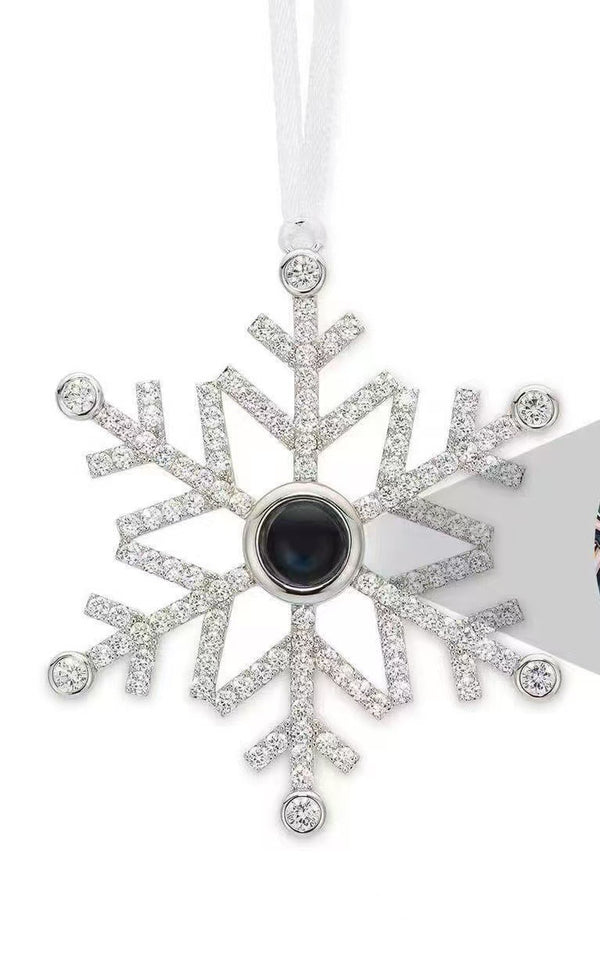 Christmas Gift Snowflake Pendant Projection