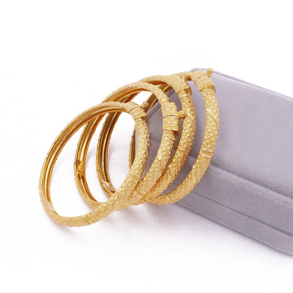 24K Gold-plated Hollow Copper Bracelet