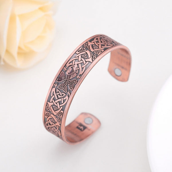 Adventure Outdoor Camping Nature Flower Cartoon Red Copper Plating Open-ended Bracelet