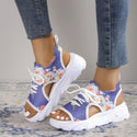 Women Print Lace-up Sports Sandals