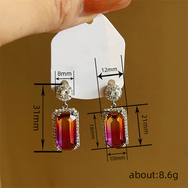 Earrings Women's Colorful Eye-catching Geometric Ornament