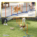 Dog Agility Training Equipment Adjustable Poles for Dog Agility Course with Carry Bag