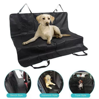 Buy black Extra Large Car Cushion, Portable Protective Pad With 4 Handles, Foldable Travel Gadget, Interior Dirt-resistant Mat, Waterproof, Universal For Dogs In The Back Seat.