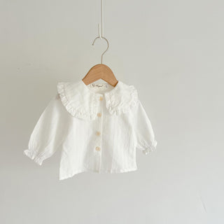 Buy white-top Baby Girl&#39;s Loose Adjustable Suspender Romper