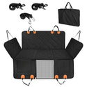 1Pc Dog Car Seat Cover For Back Seat Waterproof Oxford Cloth Seat Cover Hammock Non-Slip Scratchproof Back Seat Extender With Side Flap Mesh Window Storage Bag For Car SUV Truck