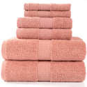 6 Pieces Cotton Towel Set