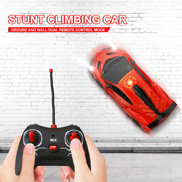 Remote climbing wall climbing utility vehicle