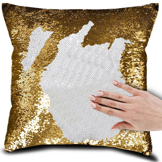 Buy gold Magical Color Changing Pillow Case Decor Pillows Cover