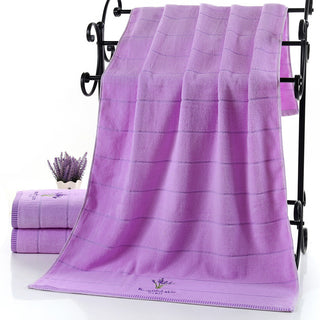 Buy purple Pure cotton lavender perfumed bath towel