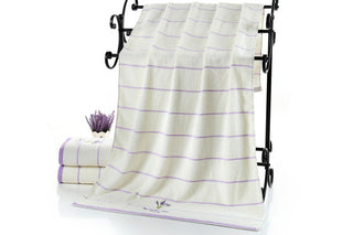 Buy white Pure cotton lavender perfumed bath towel