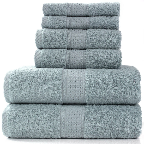 6 Pieces Cotton Towel Set