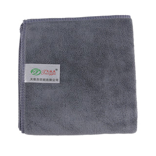 Buy grey Usine en gros logo personnalisé 420g microfibre 30 * 70 épaissi absorbant lavage de voiture essuyer la serviette de voiture