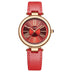 Rose gold shell red