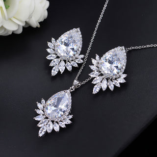 Buy white AAA jewelry chain, bridal banquet, dinner Jewelry Set