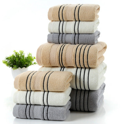 3 Piece Household Pure Cotton Bath Towel