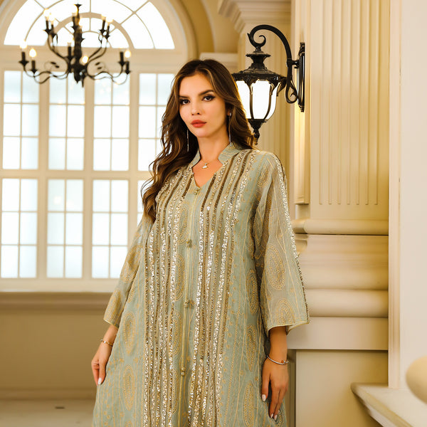 Muslim Robe Women's Sequined Gown