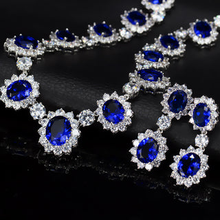 Buy bule Two AAA set of jewelry sets