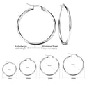 Large Circle Non-fading Foreign Trade Stainless Steel Jewelry Earrings