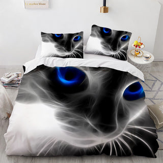 Buy color16 White Cute Cat Bedding Set Girl Ladies Bedroom Comfort Duvet Cover