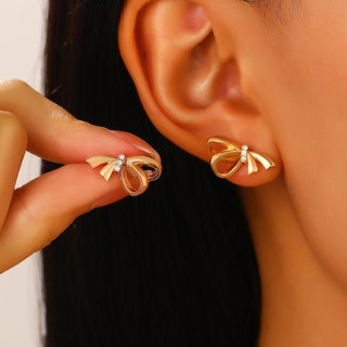 Buy stainless-steel-k822 Exaggerated And Personalized C- Ring Flower Texture Earrings