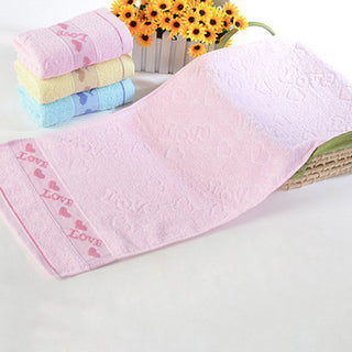 Buy pink Caring pure cotton face towel