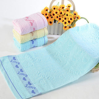 Buy blue Caring pure cotton face towel