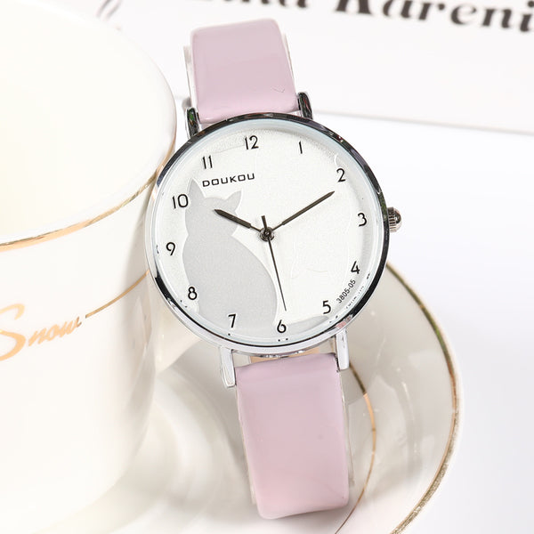 College Fengsen Korean Style Simple Temperament Watch