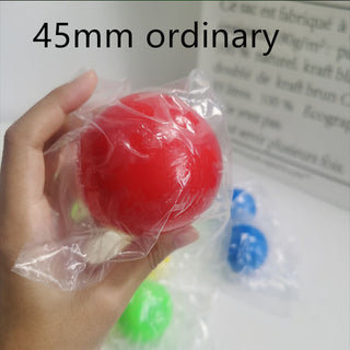 Buy ordinary-red Stick Wall Ball Stress Relief Toys Sticky Squash Ball