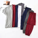 Men's Ice Silk Modal Short Sleeved Pants Set