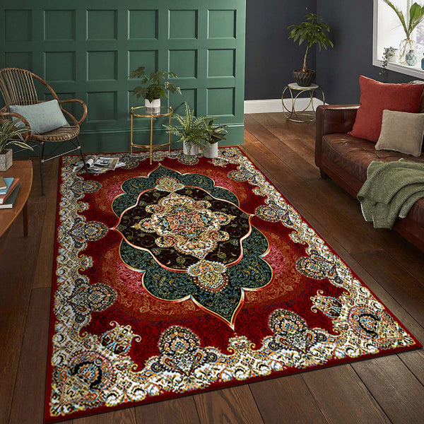 Vintage Persian Bohemian Living Room Rug Floor Mat