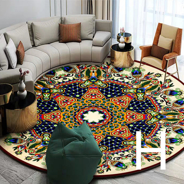 Ethnic Style Carpet Homestay Retro Mandala Mat