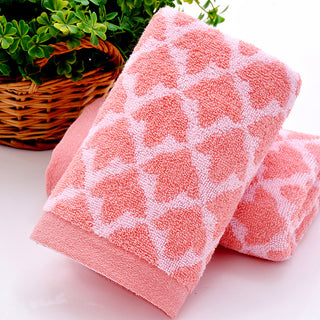 Buy pink Daily Necessities Pure Cotton Thickened Absorbent Adult Face Wash Towel